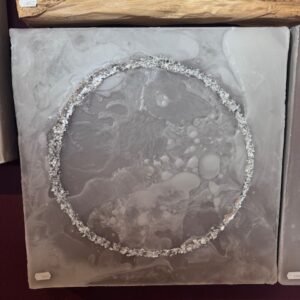 Wachsbild mit Kreis versch. Farben