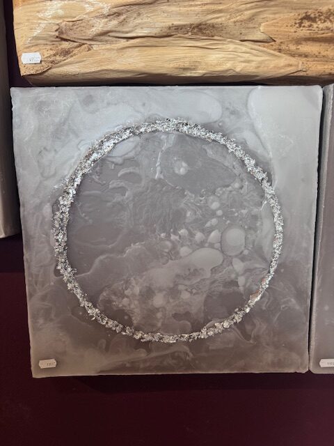 Wachsbild mit Kreis versch. Farben